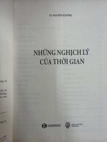  Những Nghịch Lý Của Thời Gian - Ts. Nguyễn Sĩ Dũng 