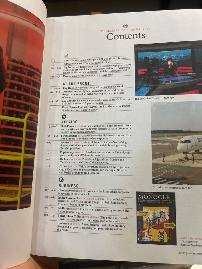  Monocle - December/January 2018/2019 | Issue 119 | Holiday Special 
