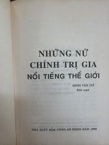  Những Nữ Chính Trị Gia Nổi Tiếng Thế Giới – Định Văn Cơ 