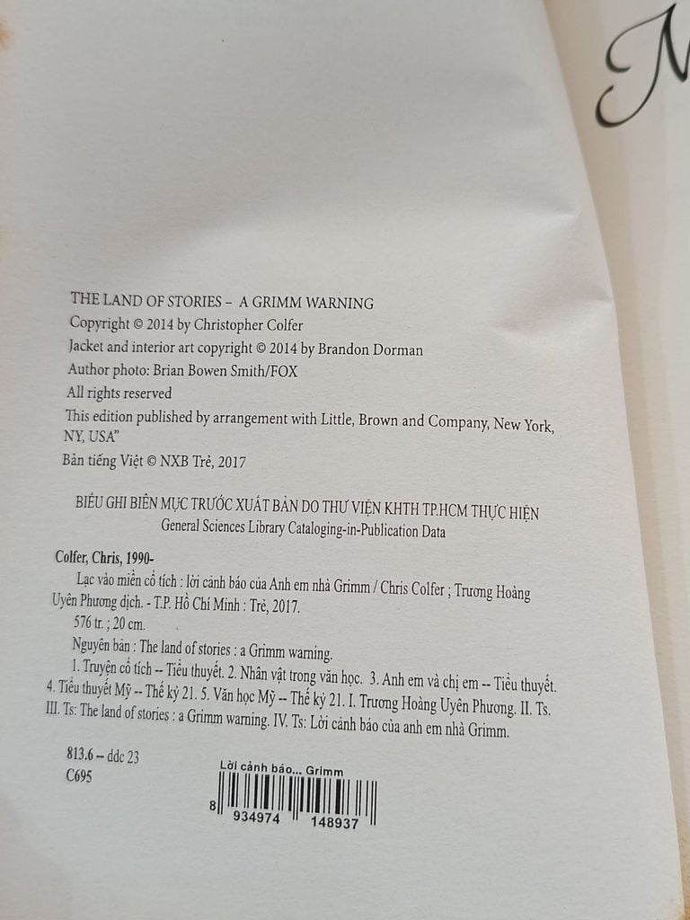  Lạc Vào Miền Cổ Tích Lời Cảnh Báo Của Anh Em Nhà Grimm - Chris Colfer 