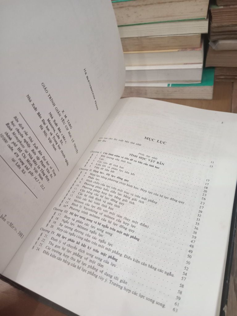  Giáo Trình Giản Yếu Cơ Học Lý Thuyết - X.M. Tang 