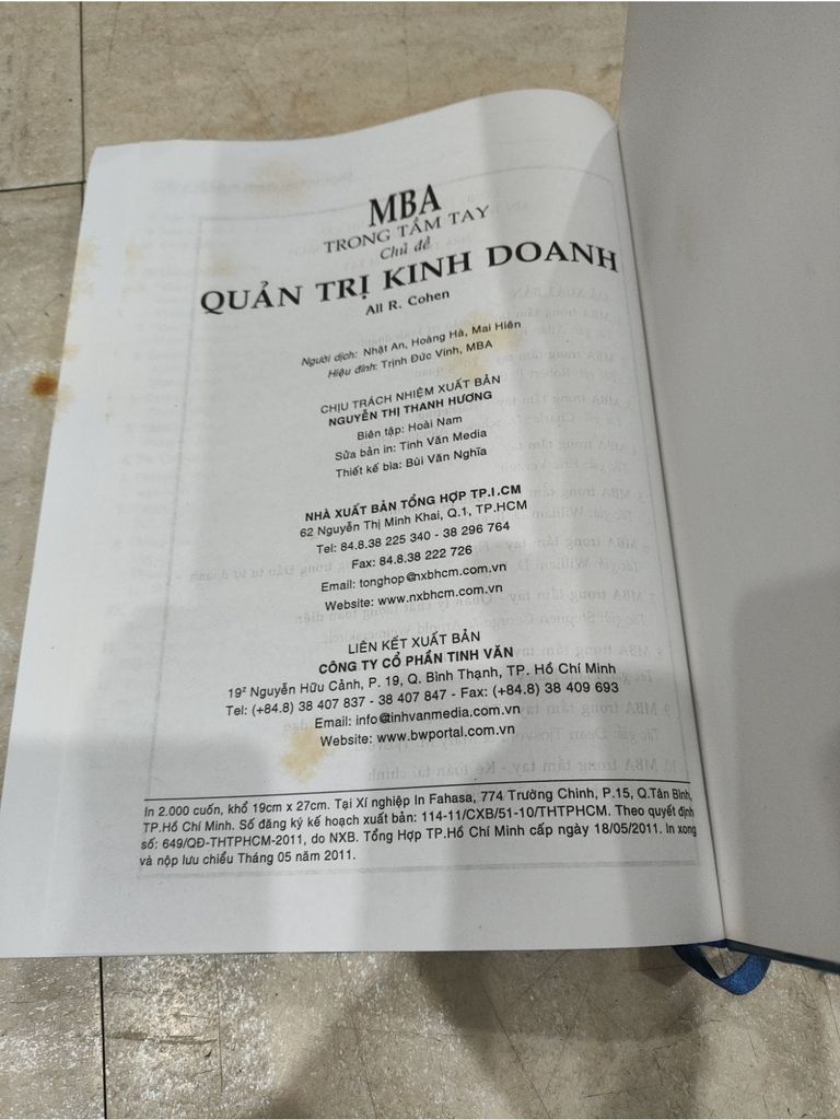  Mba Trong Tầm Tay Chủ Đề Quản Trị Kinh Doanh - Allan R. Cohen 