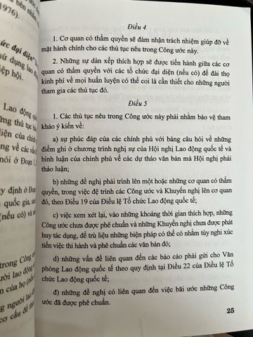 Những Công Ước và Khuyến Nghị của Tổ Chức Lao Động Quốc Tế Về Quan Hệ Lao Động