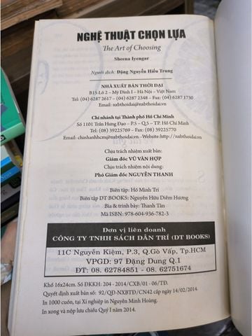 Nghệ Thuật Chọn Lựa – Sheena Iyengar 