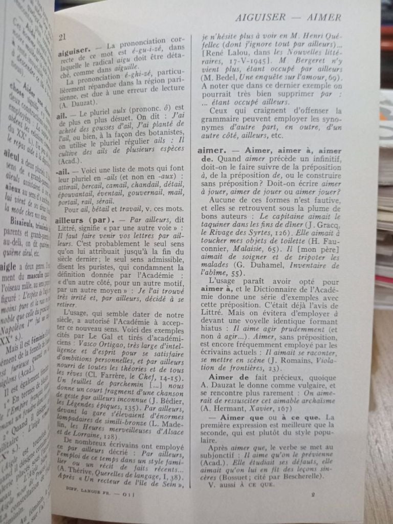  Dictionnaire Des Difficultés De La Langue Francaise 