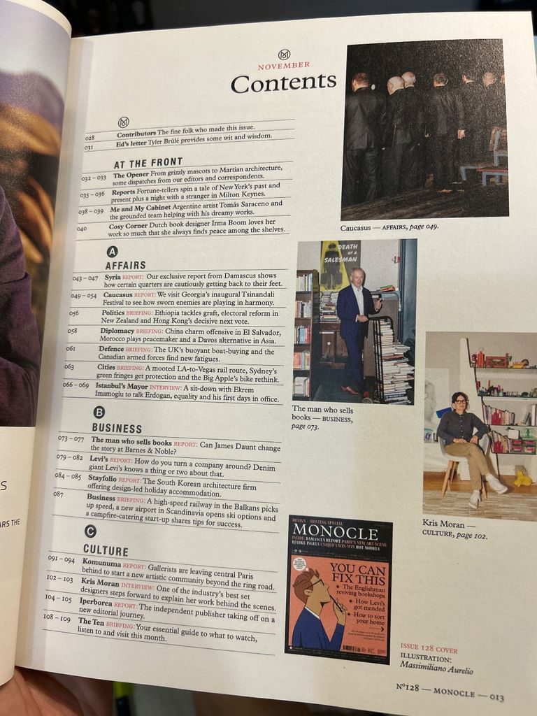  Monocle - November 2019 | Issue 128 | Design And Hosting Special 