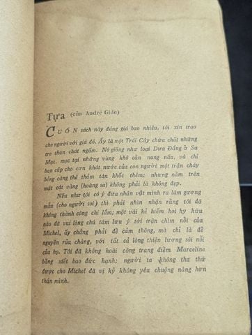  Kẻ vô luân - Andre Gide ( Bùi Giáng dịch ) 