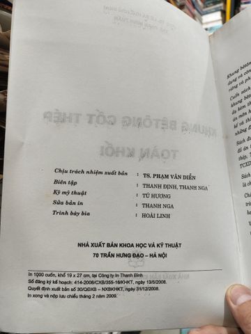  Khung Bê Tông Cốt Thép Toàn Khối - Lê Bá Huế 