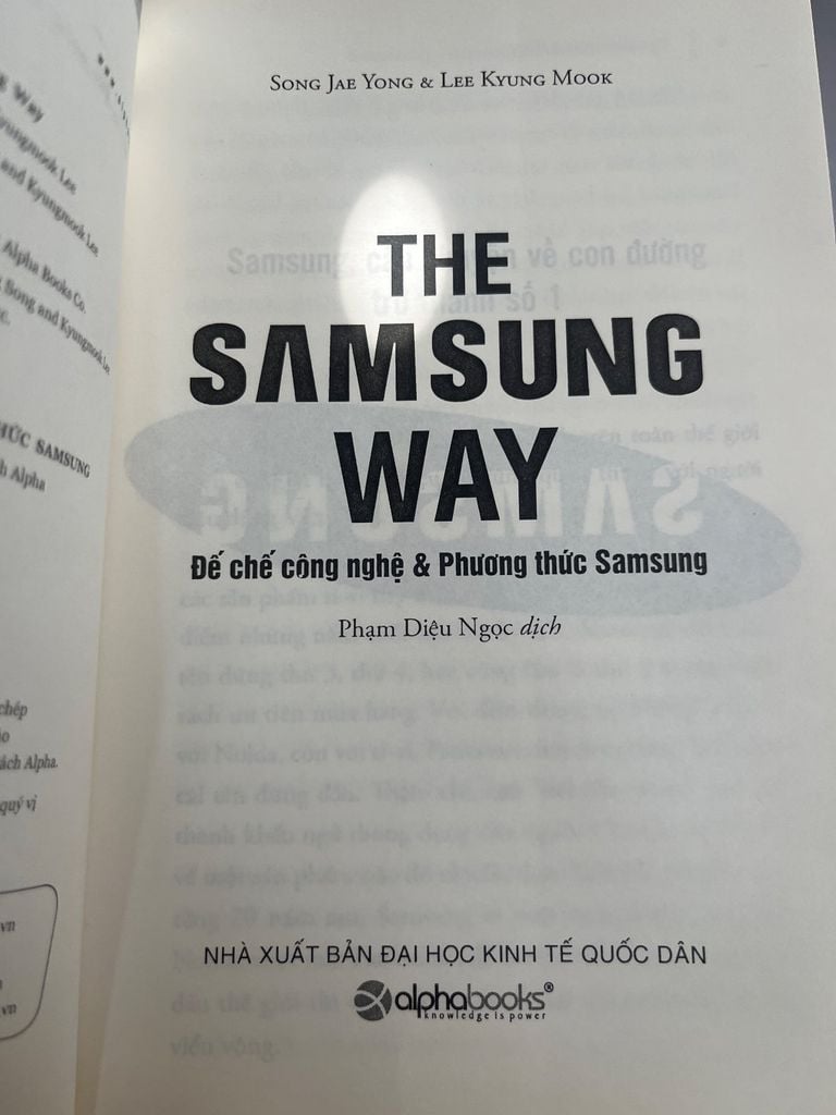  The Samsung Way Đế Chế Công Nghệ & Phương Thức Samsung - Jaeyong Song, Kyungmook Lee 