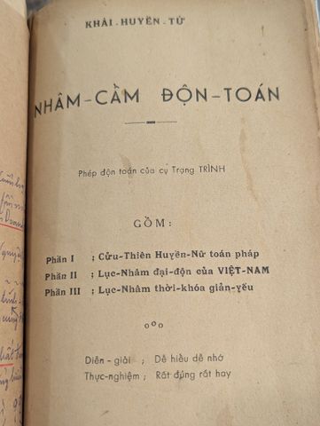  Nhâm Cầm Độn Toán Phép Độn Toán của Cụ Trạng Trình - Khải Huyền Tử 
