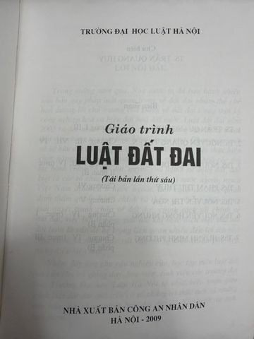  Giáo Trình Luật Đất Đai 