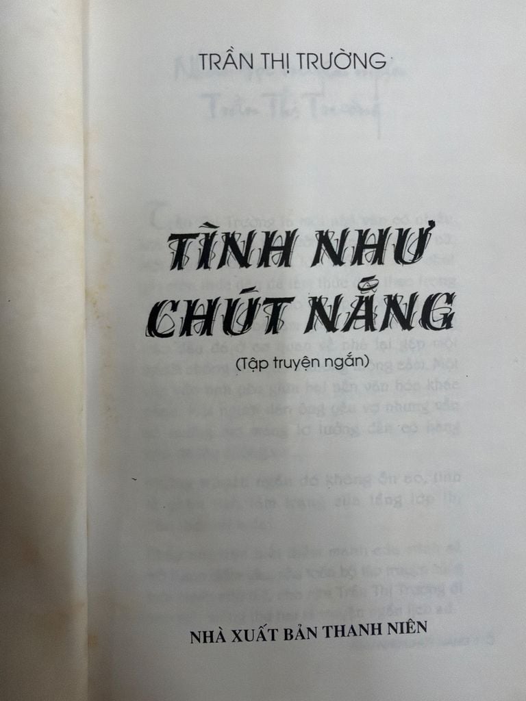  Tình Như Chút Nắng - Trần Thị Trường 
