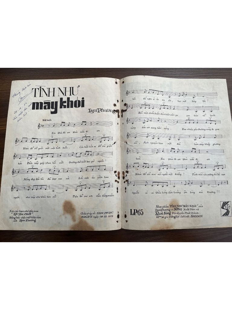  Tình Như Mây Khói - Lam Phương 
