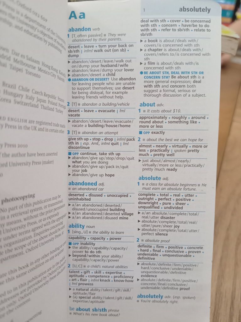  Oxford Learner's Pocket Thesaurus 