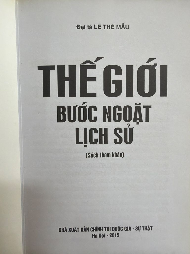  Thế Giới Bước Ngoặt Lịch Sử - Lê Thế Mẫu 