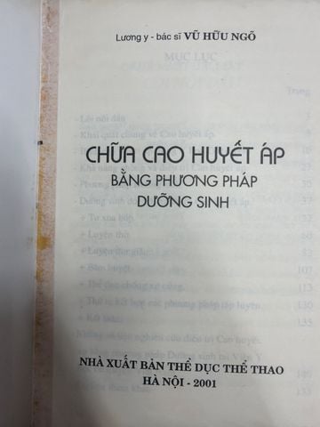 Chữa Cao Huyết Áp Bằng Phương Pháp Dưỡng Sinh - Vũ Hữu Ngố 