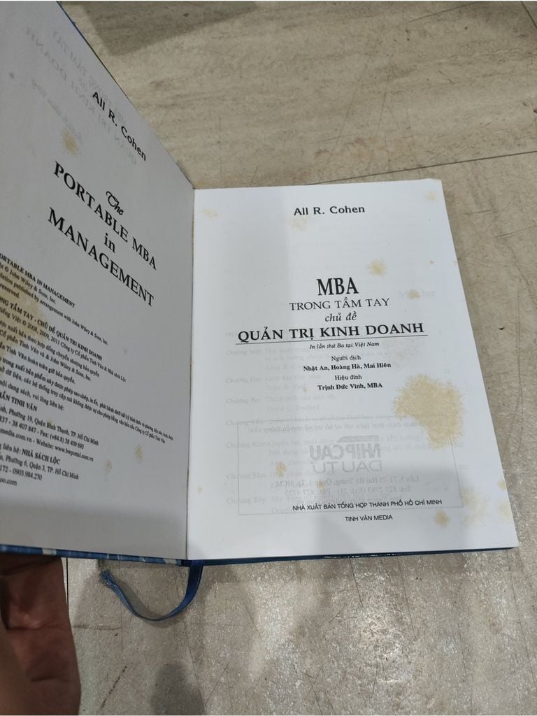  Mba Trong Tầm Tay Chủ Đề Quản Trị Kinh Doanh - Allan R. Cohen 