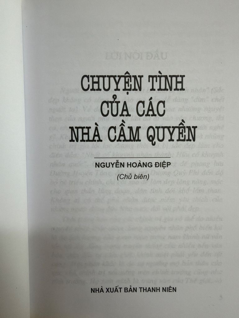  Chuyện Tình Của Các Nhà Cầm Quyền - Nguyễn Hoàng Điệp 