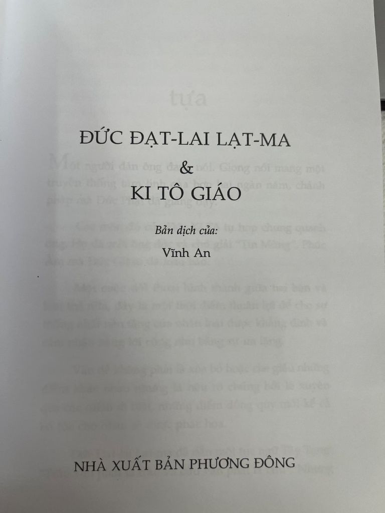  Đức Đạt Lai Lạt Ma Và Ki Tô Giáo 