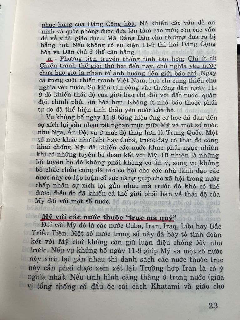  Trật Tự Thế Giới Sau 11-9 