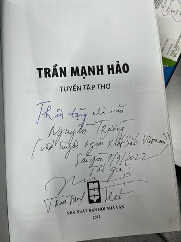 Tuyển Tập Thơ - Trần Mạnh Hảo (Có Chữ Ký Tác Giả)