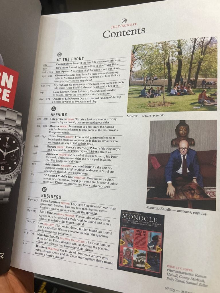  Monocle - July/August 2018 | Issue 115 | Quality Of Life Annual 