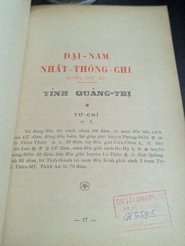 Đại Nam Nhất Thống Chí Tỉnh Quảng Trị và Quảng Bình - Tu Trai Nguyễn Tạo