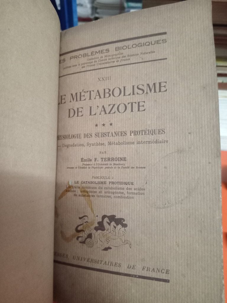  Le Métabolisme De L'Azote - Emile F. Terroine 