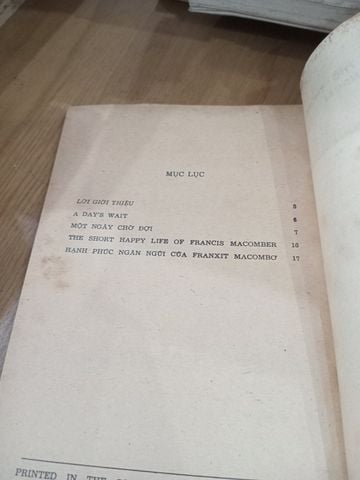  Hạnh Phúc Ngắn Ngủi Của Franxit Macombơ - Ernest Hemingway 