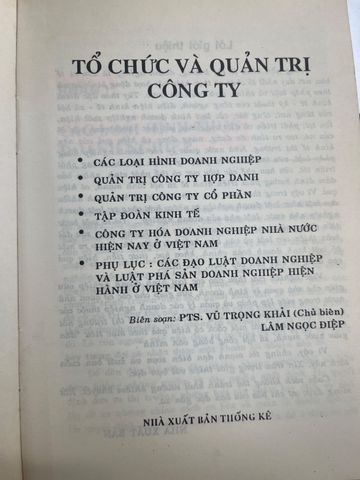  Tổ Chức Và Quản Trị Công Ty 