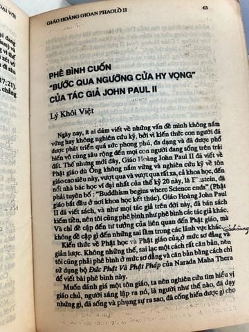  Đối Thoại với Giáo Hoàng Gioan-phao-lồ II 