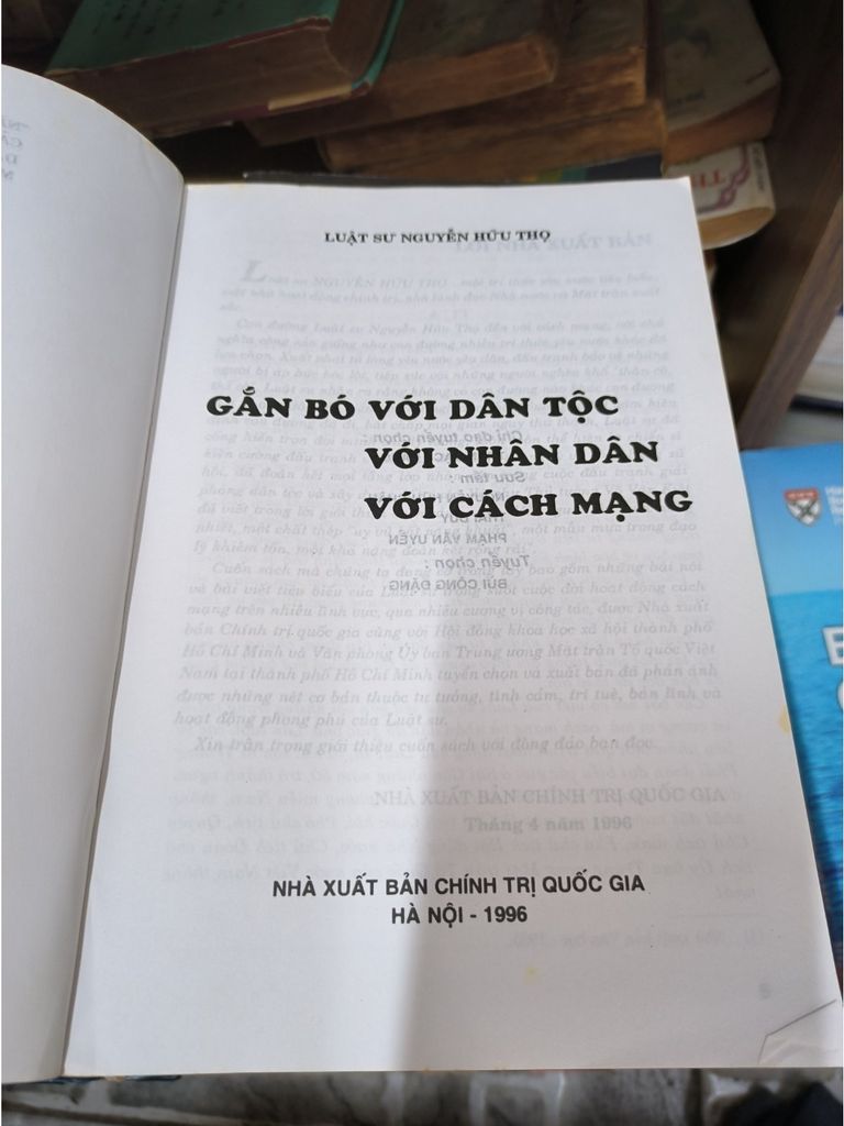  Luật Sư Nguyễn Hữu Thọ: Gắn Bó Với Dân Tộc, Với Nhân Dân, Với Cách Mạng 