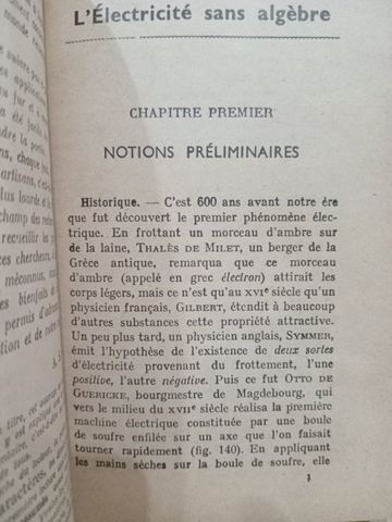  L'électricité sans algèbre 