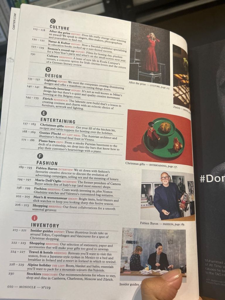  Monocle - December/January 2018/2019 | Issue 119 | Holiday Special 