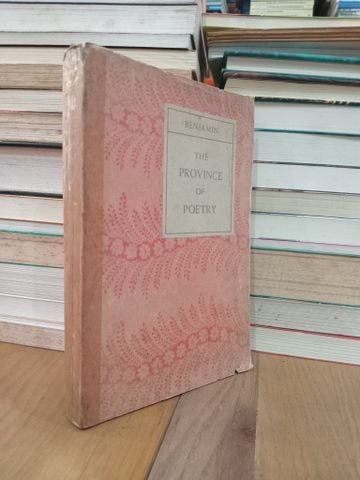 The Province of Poetry - Benjamin