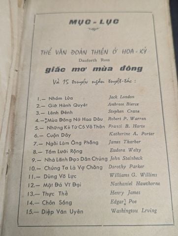  Giấc mơ mùa đông và các truyện ngắn hoa kỳ tuyệt tác 