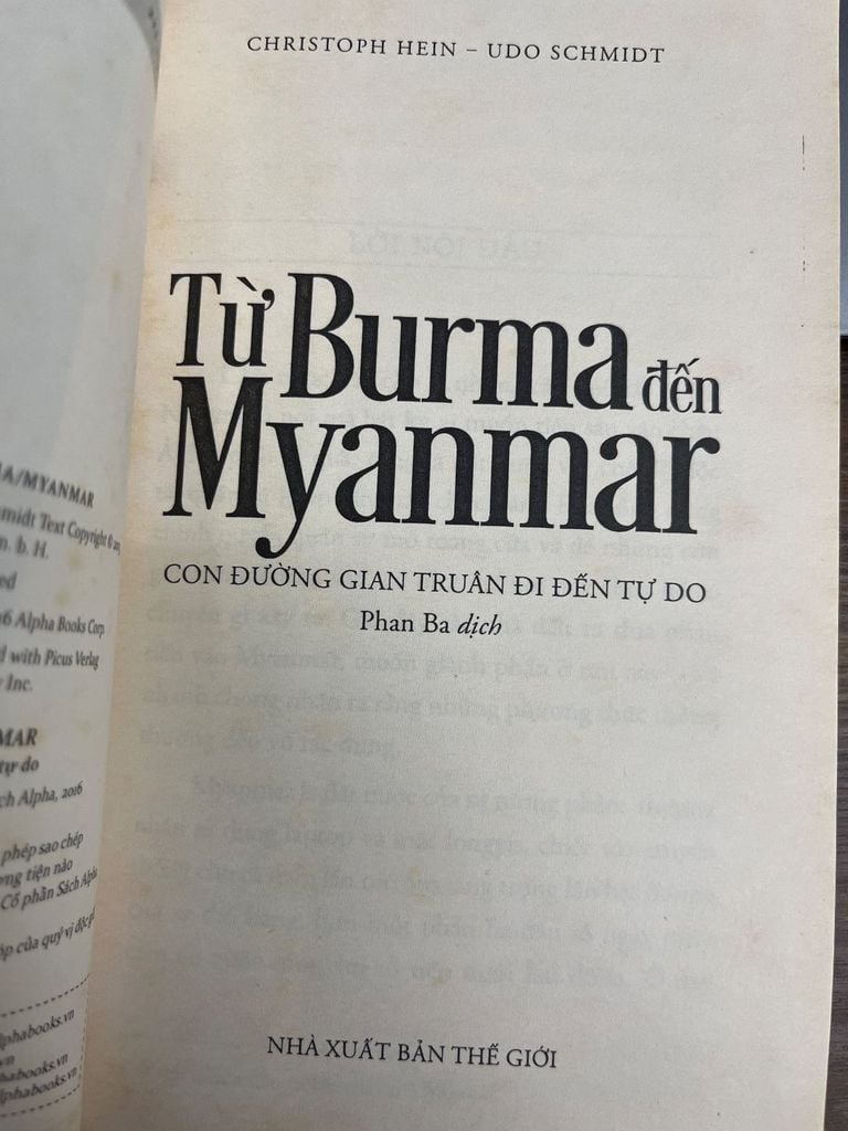  Từ Burma Đến Myanmar - Christoph Hein, Udo Schmidt 