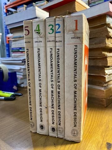  Fundamentals of Machine Design, 5 Vols - P. Orlov 