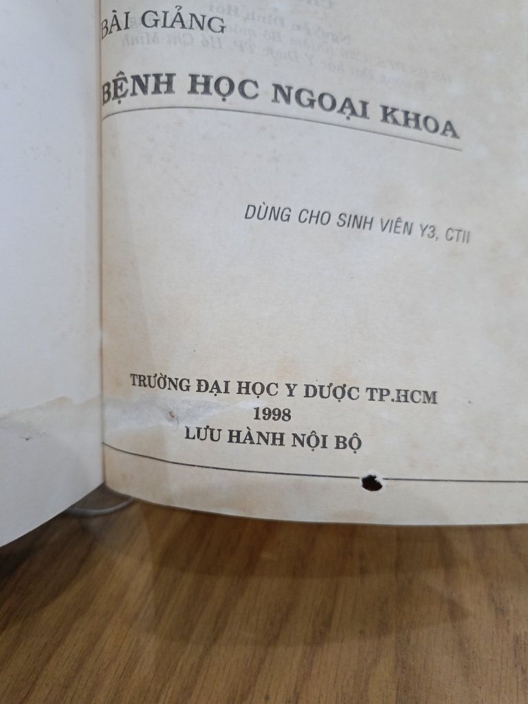  Bài Giảng Bệnh Học Ngoại Khoa - Nguyễn Đình Hối (Chủ Biên) 