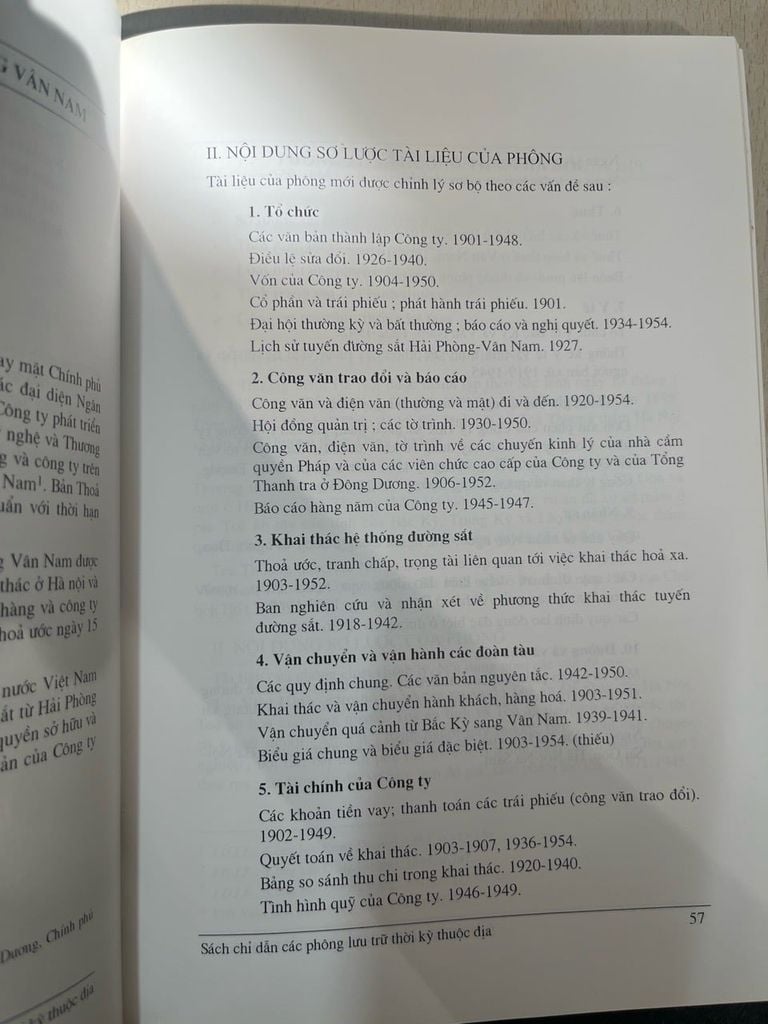  Sách Chỉ Dẫn Các Phông Lưu Trữ Thời Kỳ Thuộc Địa - Nhiều Tác Giả 