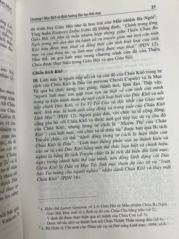  Đào tạo linh mục: định hướng và chỉ dẫn 