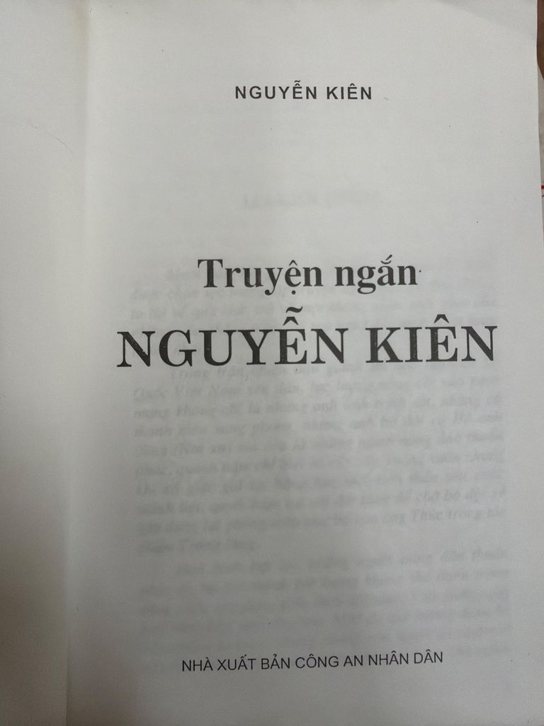  Truyện Ngắn Nguyễn Kiên - Nguyễn Kiên 