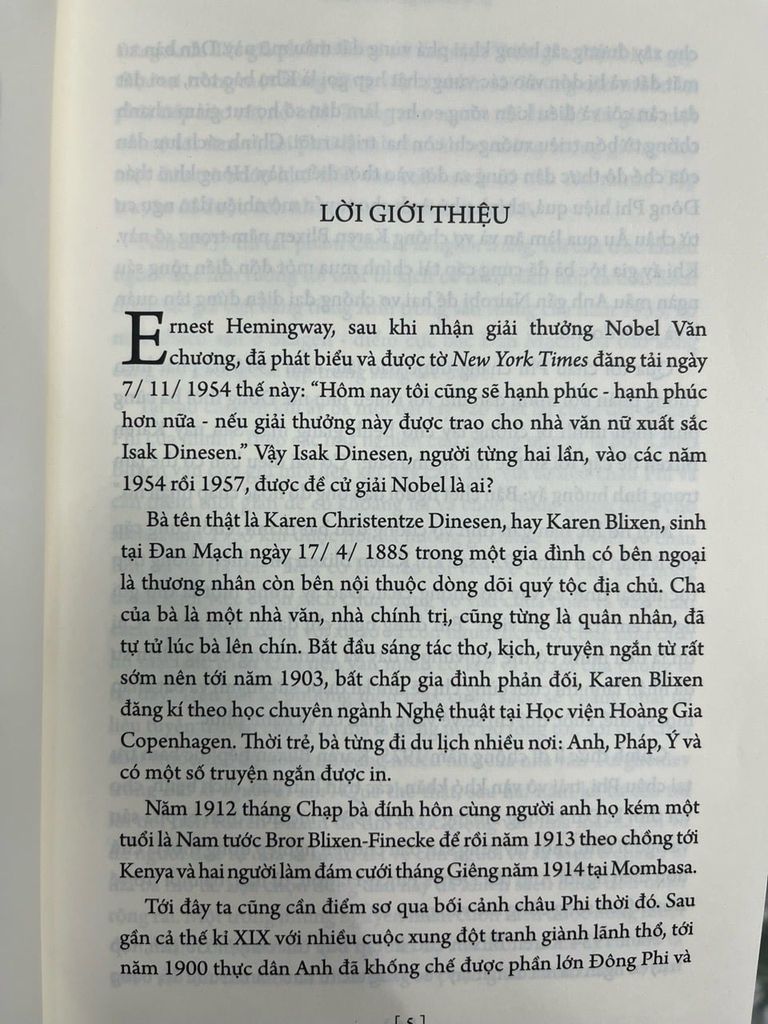  Châu Phi Nghìn Trùng - Isal Dinesen 