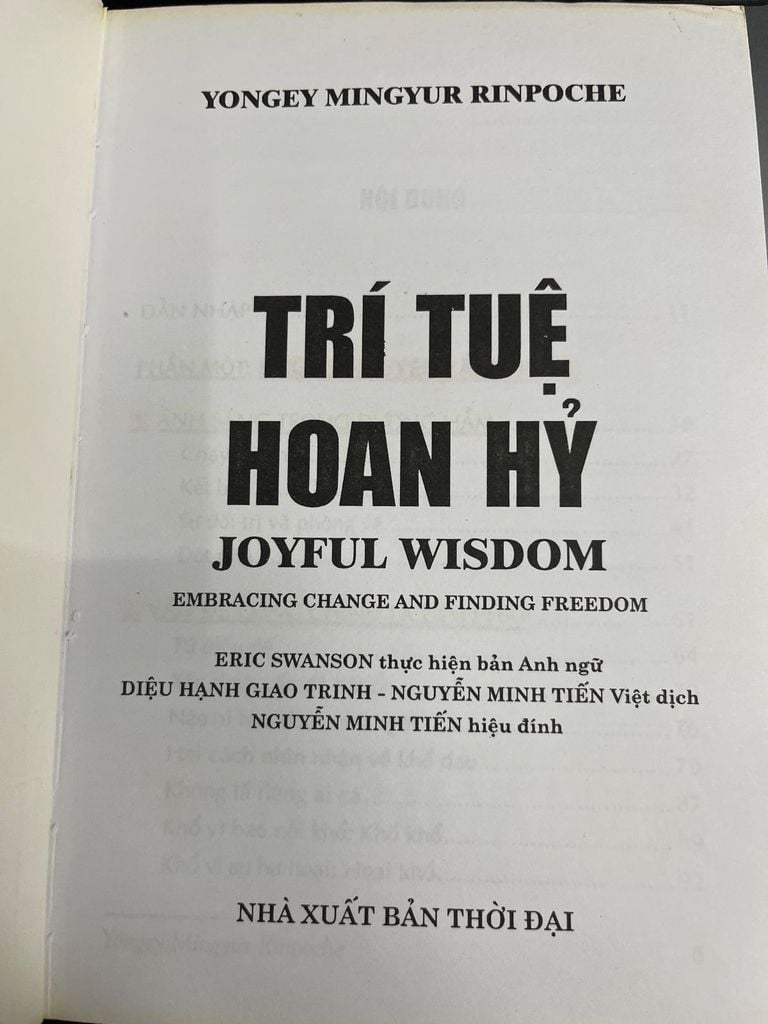  Trí Tuệ Hoan Hỷ - Yongey Mingyur Rinpoche 