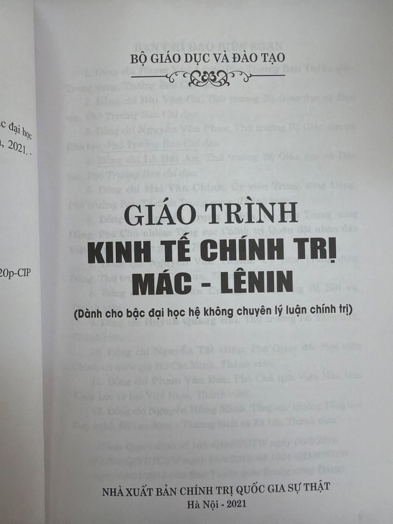  Giáo Trình Kinh Tế Chính Trị Mác - Lênin 