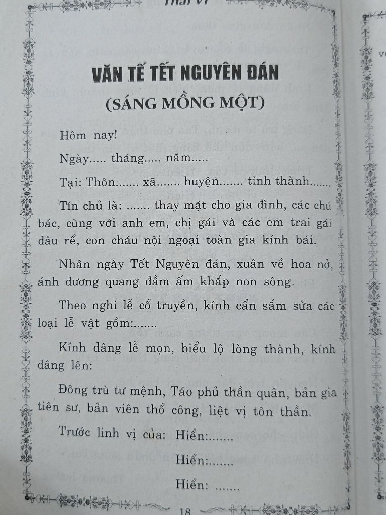  Tập Văn Tế Mẫu Cúng Gia Tiên - Thái Vy (Biên Soạn) 