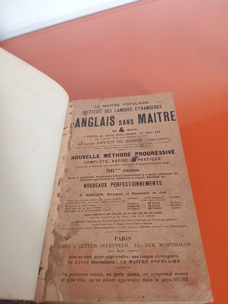  L'Anglais Sans Maitre 