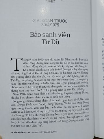  Bệnh Viện Từ Dũ: 80 Năm một Chặng Đường (1937-2017) - Ths.bs. Lê Quang Thanh (Chủ Biên) 