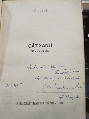 Cát xanh - Hồ Duy Lệ