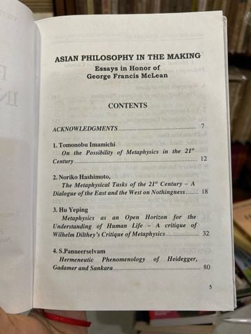 Asian Philosophy in the Making: Essays in Honor of George Francis Mclean - Tran Van Doan (Editor)